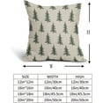 thumbnail image 5 of Christmas Tree Pillow Covers 18x18 Set of 2 Red Xmas Rustic Style Winter Print Decorative Outdoor Pillowcases Farmhouse Vintage Holiday Decorations Throw Cushion Case Decor for Couch Sofa Bed, 5 of 6