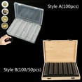 thumbnail image 2 of EIMELI 100/50PCS Wooden Coins Display Storage Box Case for Collectible Coin, 2 of 9