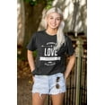 thumbnail image 3 of Love Forever Cute Romantic Valentine Women's Graphic T Shirt Tees Brisco Brands S, 3 of 6