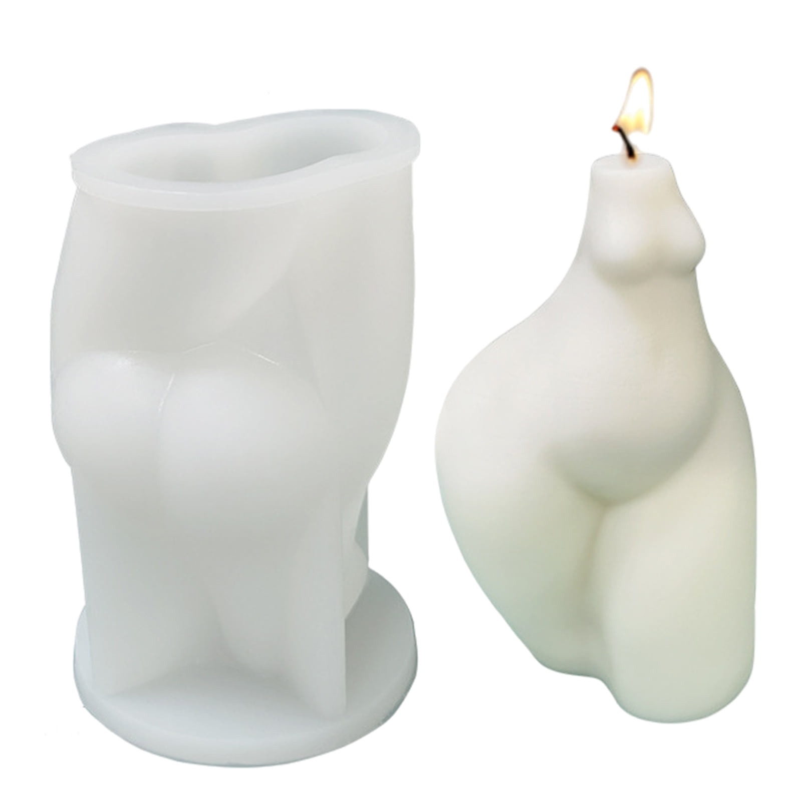 Dolked Silicone Human Body Moulds Female Candle Mold Ornaments Resin