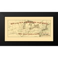 thumbnail image 2 of Colton 18x11 Black Modern Framed Museum Art Print Titled - New York and Erie Railroad and Connections 1855, 2 of 5