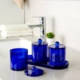 thumbnail image 4 of Set de baño Qtip Holder SheeChung, 3 tarros de acrílico con bandeja, 4 of 7