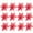 Pink, variant on Xmarks 12” Artificial Glitter Red Poinsettia Christmas Bouquet (12 Count)