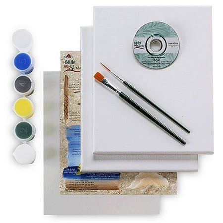 Mainstays Folkart Onestroke Canvas Kit-tropical
