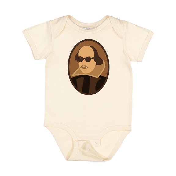 Inktastic Funny Rockin' Shakespeare Boys or Girls Baby Bodysuit