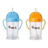 Zoli Baby Bot XL Straw Sippy Cup 9 oz - 2 Pack, Blue/Orange