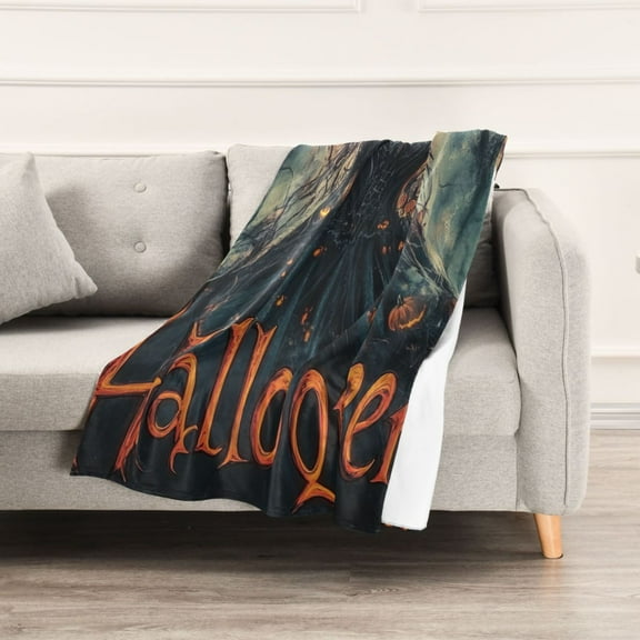 Queen Of Halloween Throw Blanket 60" x 90" Soft and Warm Blankets for Couch Sofa and Bed