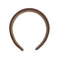 thumbnail image 4 of Brown Heardband Women's Solid Color Wide Edge Versatile Hair Accessory, 4 of 4