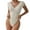 Beige, variante sur Combinaison Élégante pour Femme avec Col en V en Dentelle, Manches Courtes, Conçue pour le Quotidien et les Tenues Décontractées pour Toutes les Saisons