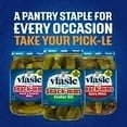 thumbnail image 4 of Vlasic Snack'mms Kosher Dill Pickles, Mini Dill Pickles, 24 fl oz Jar pack of 2, 4 of 5