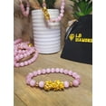 thumbnail image 5 of Pink Cat Eye Feng Shui Stretch Bracelet | 8mm Beaded Gift for Her, 5 of 5