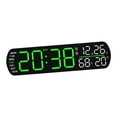 thumbnail image 4 of Reloj despertador digital con LED, versátil, regalo de cumpleaños, práctico reloj digital de escritorio para decoración de dormitorio y sala Verde, 4 of 8