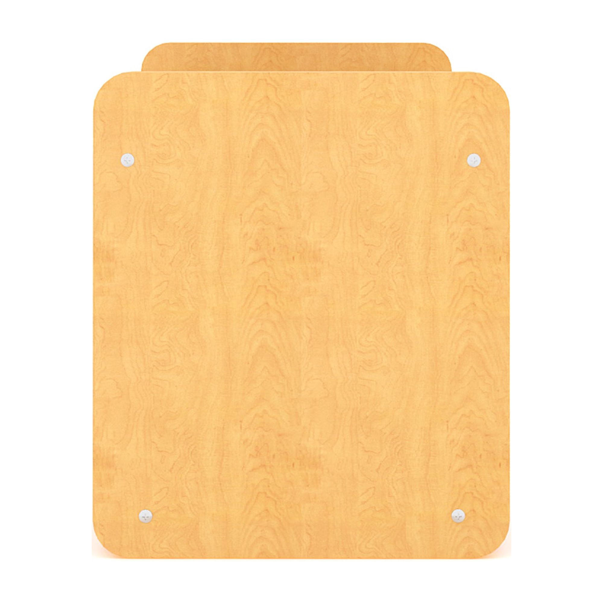 Tot Mate Children's Wood Book or Toy Organizer with 2 Clear Storage Bins, 24"W x 12"D x 14"H RTA