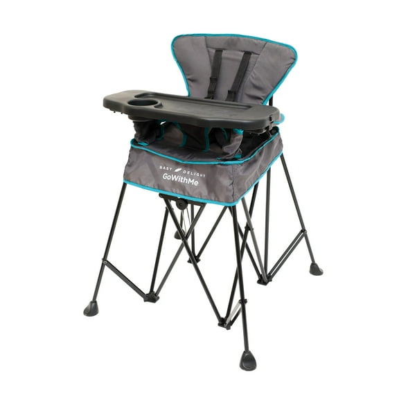 Go With Me Uplift Deluxe Portable High Infant Chair, Teal & Grey