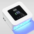 thumbnail image 1 of Lámpara LED UV para uñas GAOY, inalámbrica, recargable con 4 temporizadores, color blanco, 1 of 7