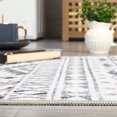 thumbnail image 3 of GlowSol 2' x 6' Vintage Boho Runner Rug Kitchen Hallway Runners Non Slip Bedroom Runner Rug Indoor Geometric Floor Mat for Laundry, Gray, 3 of 7