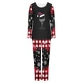 thumbnail image 4 of Tnhcen Christmas-Themed 2-Piece Women's Pajamas Set Crew Neck Long Sleeve Top Pants Soft Holiday Nightwear with Festive Prints for Lounge Home Wear S-3XL, 4 of 6