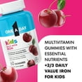 thumbnail image 4 of One A Day Kids Multivitamins Gummies with iron, & with Vitamin C, D, E, & Zinc for Immune Support, Cherry Flavor, 60 Count, 4 of 11