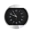 thumbnail image 1 of Reloj de Pared Plata con Fondo negro QZ 30cms x 4 cms, 1 of 5
