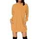thumbnail image 1 of Vestido largo informal con capucha y manga larga para mujer: color liso, poliéster elástico, estilo boho playero, para combinar en otoño e invierno, 1 of 4