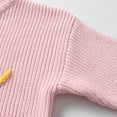 thumbnail image 6 of NAISIBABY Boys Girls Sweater, Letter Embroidery Classic Long Sleeve Crewneck Fall Knit Pullover Tops Pink 9Months, 6 of 7