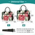 thumbnail image 2 of Flowers Tulip Cooler Bag Lunch Bag Soft Cooler Cooling Tote Insulated Lunch Box for Adult Men Women, 2 of 6