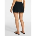thumbnail image 3 of Time and Tru Women's and Women's Plus Size Ribbed Swim Skirt, Sizes XS-3X, 3 of 5
