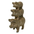 thumbnail image 5 of 6.5"H Rustic Cast Iron Western Farmhouse Stacked Pigs Piglet Family Figurine, 5 of 9
