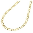 thumbnail image 3 of Real 10K Yellow Gold Solid Figaro Chain 5mm Necklace Lobster Clasp 28 Inch, 3 of 6