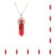 thumbnail image 1 of Sonducket Hexágono columna encanto hombres haciendo aniversario colgantes colgantes coloridos dijes de cristal llaveros decoraciones rojo Rojo 10piezas Sonducket CBP468228, 1 of 4