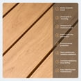 thumbnail image 7 of Crestlive Products 95" Patio Outdoor Dining Table for 8-10, Sturdy Aluminum Frame Wood-Grain Top with Umbrella Hole, Brown, 7 of 7