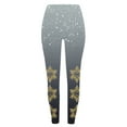 thumbnail image 3 of Pantalones Deportivos Gibobby Leggings de yoga ajustados con Estampado navideño degradado gris S, 3 of 5