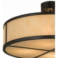 thumbnail image 3 of Meyda Tiffany 170883 Cilindro 4 Light 24" Wide Semi-Flush Drum Ceiling Fixture - Bronze, 3 of 7