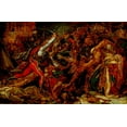 thumbnail image 2 of de Roucy-Trioson, Anne-Louis Girodet 14x11 White Modern Wood Framed Museum Art Print Titled - Sketch for The Revolt at Cairo, 2 of 4