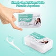 thumbnail image 2 of 1000 Count Floss Picks Dental Tooth Sticks Flossers Strong Toothpicks in Handy Travel Cases for Family Restaurant Bulk Adults Teeth Cleaning, 2 of 4