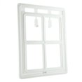 thumbnail image 2 of Puerta de plástico para mascotas, perros, cachorros y gatos, con cierre magnético, para mosquitera, ventana (blanca, XL), 2 of 14