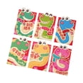 thumbnail image 2 of KLKCMS 6 Pcs 2025 Nouvel An Chinois Enveloppe Rouge Mignonne pour Fête de Remise des Diplômes, 2 of 9