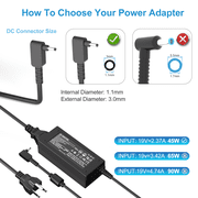 Ursulan 45W Charger fit for Acer Aspire 3 5 A315-23 A315-24P A315-35 A515-54 A515-54G A515-45 A515-33 A515-44 A515-56 A515-56G A515-56T A515-55 A515-46 Laptop Power Cord
