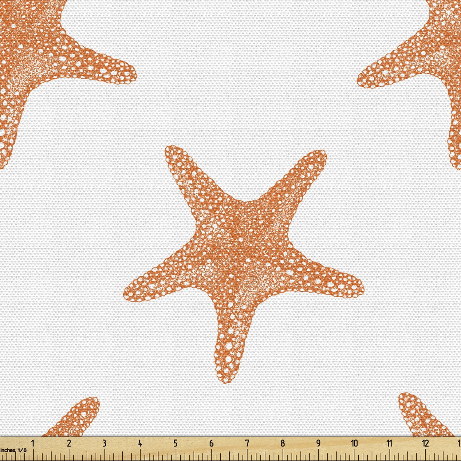 Starfish Fabric by the Yard, Graphic Illustration of Summer Season Inspired Aquatic  Animals Tropical Climate, Decorative Upholstery Fabric for Sofas Home  Accents, 10 Yards, Orange White by Ambesonne 