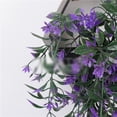 thumbnail image 3 of Girlsshop 2X Artificial Ivy Flower Vine Garland Hanging Home Garden Trailing Basket Plant,purple, 3 of 9