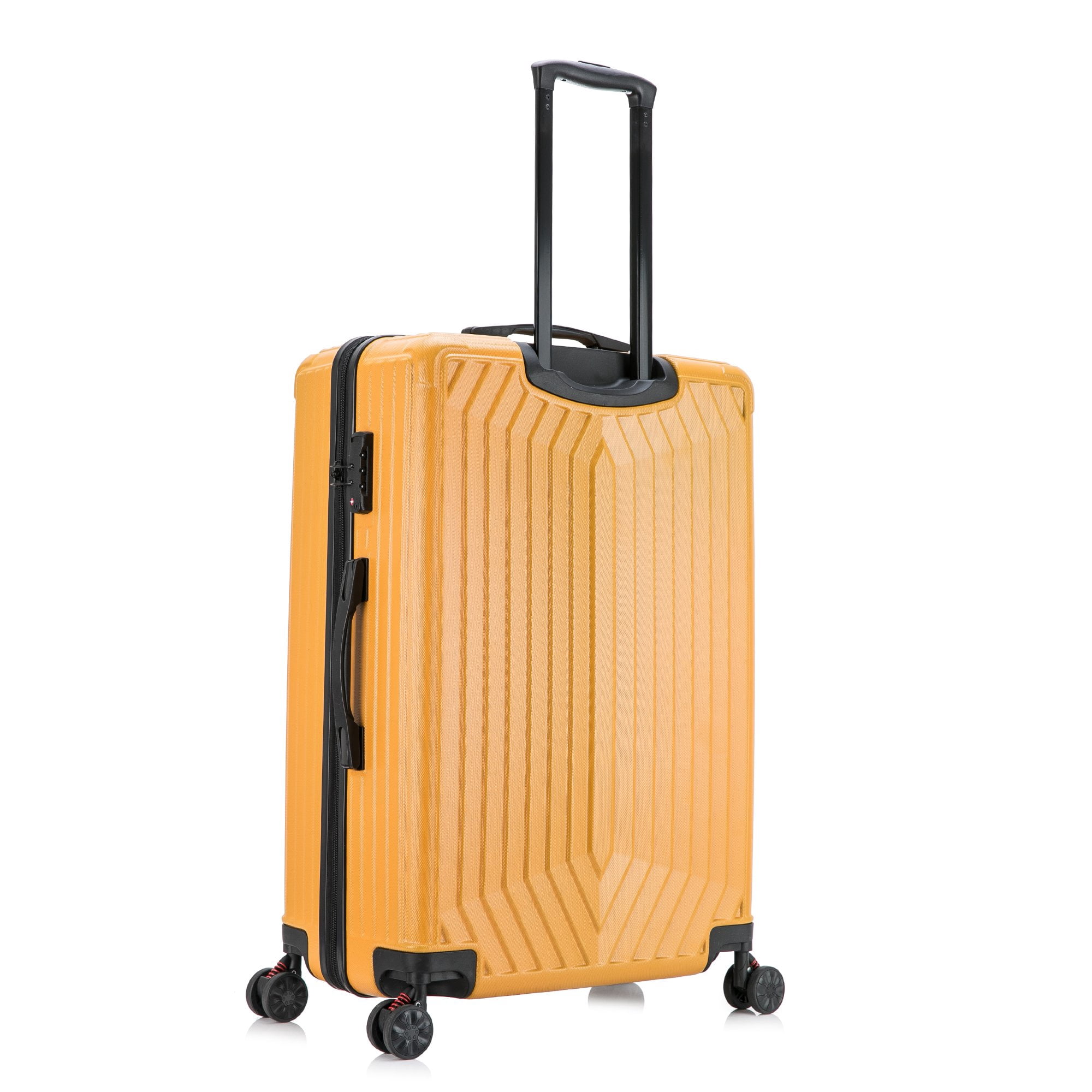 DUKAP Stratos 3-Piece Hardside Lightweight Luggage Sets with Wheels Handle Trolley, (20"/24"/28"), Terracota