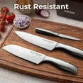 thumbnail image 5 of Zulay 12 Piece Stainless Steel Knife Set with Block and Sharpener - Sharp Knife Block Set with Built In Sharpener - Kitchen Knife Set With Block - Rust Proof Knife Set Stainless Steel, 5 of 11