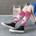 thumbnail image 5 of Naloa Cute Pink Axolotl A Knee Socks, High Socks Long Stretchy Sock Women Knee High Stocking, Long Socks for Women, 5 of 6