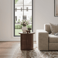 thumbnail image 5 of POVISON 19.69" Modern Minimalist Side Table, MDF, Walnut Veneer, 5 of 8