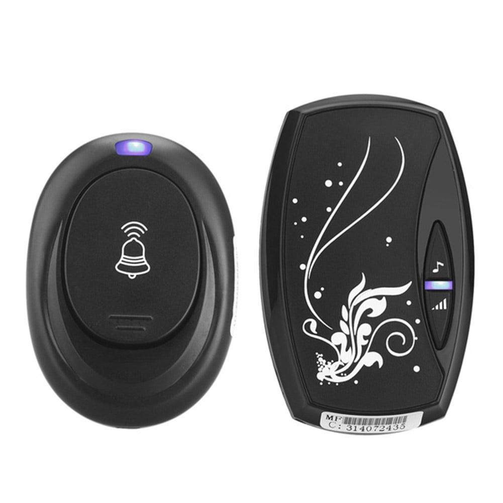 Remote Control Button & Receiver Chime 36 Tune Melody Wireless Digital Doorbell