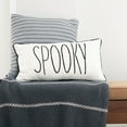 thumbnail image 4 of Elsie & Zoey Anika 18x18" Recycled Cotton Gray Stripe Decorative Throw Pillow, 4 of 6