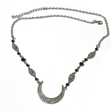 Chaîne Tête Bohème Lune Croissant - Cristal - Or - Style Vintage - Pour Femme Et Fille