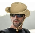 thumbnail image 4 of Chapeaux de Soleil pour Hommes Femmes Chapeau Boonie Pliable Chapeau de Pêche UPF 50+ Chapeau Seau pour Pêche Randonnée Jardin Safari Plage, 4 of 6