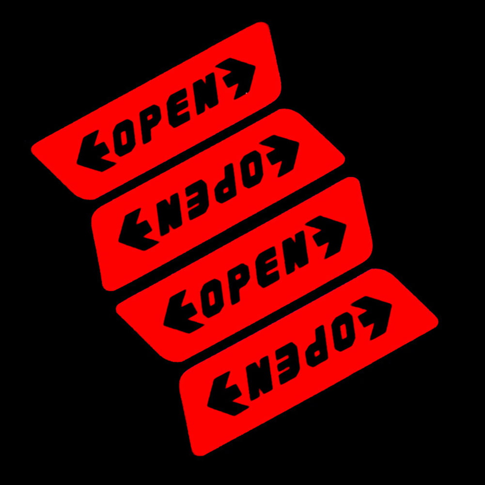4PCS Car Safety reflective tape Sticker Door Open Warning Reflector Sticker 2020 