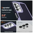 thumbnail image 2 of ELEHOLD for Samsung Galaxy A32 5G 2021 Fit Case, Military-Grade Dual Layer Raised Frame Screen & Camera Lens Protective Armor Hybrid PC+TPU Anti-Drop Shockproof Slim Rugged Case,Lightpurple, 2 of 8